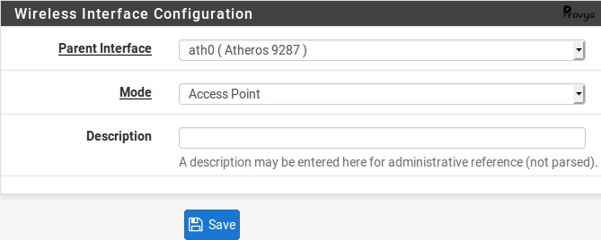 configuration interface wifi pfSense