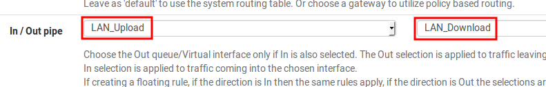 Configuration limiters firewall pfSense