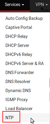 Service > NTP - pfSense - Provya