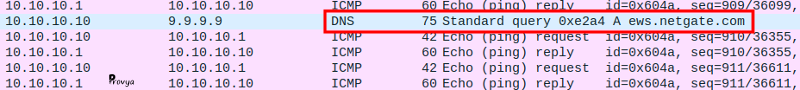 Extrait capture tcpdump depuis wireshark - bug pfSense - Provya