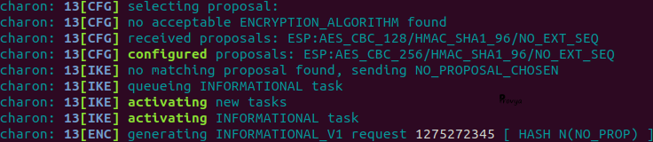 Erreur chiffrement sur VPN IPsec phase 2 côté répondant pfSense - Provya