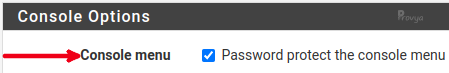 Protéger la console de pfSense par un mot de passe