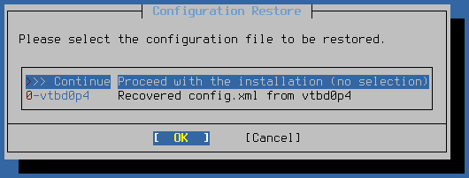 Récupération configuration pfSense