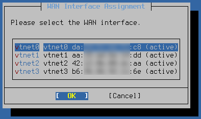 Configuration WAN pfSense