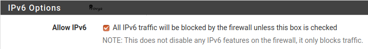 Activer IPv6 sur pfSense - Provya